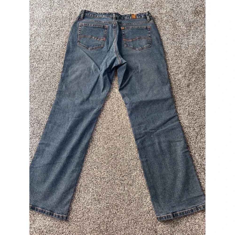 Aura WRANGLER Bootcut vintage Jeans‎ Dark Wash Denim Pockets Women's 10Petite
